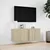 Produktbild 4 för Väggmonterad tv-bänk LED sonoma-ek 80x31x35 cm