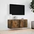 Produktbild 4 för Väggmonterad tv-bänk LED rökfärgad ek 80x31x35 cm