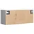 Produktbild 8 för Väggmonterad tv-bänk LED grå sonoma 80x31x35 cm