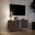 Produktbild 5 för Väggmonterad tv-bänk LED brun ek 80x31x35 cm