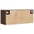 Produktbild 8 för Väggmonterad tv-bänk LED brun ek 80x31x35 cm