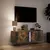 Produktbild 5 för Väggmonterad tv-bänk LED rökfärgad ek 100x31x35 cm