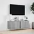 Produktbild 4 för Väggmonterad tv-bänk LED grå sonoma 100x31x35 cm
