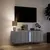 Produktbild 5 för Väggmonterad tv-bänk LED grå sonoma 100x31x35 cm