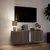 Produktbild 5 för Väggmonterad tv-bänk LED brun ek 100x31x35 cm