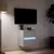 Produktbild 5 för Väggmonterad tv-bänk LEDs vit 41x31x45 cm