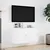 Produktbild 4 för Väggmonterad tv-bänk LED 2 st vit 41x31x45 cm