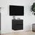 Produktbild 4 för Väggmonterad tv-bänk LED svart 41x31x45 cm
