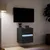 Produktbild 5 för Väggmonterad tv-bänk LED svart 41x31x45 cm