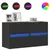 Produktbild 2 för Väggmonterad tv-bänk LED 2 st svart 41x31x45 cm