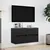 Produktbild 4 för Väggmonterad tv-bänk LED 2 st svart 41x31x45 cm