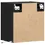 Produktbild 8 för Väggmonterad tv-bänk LED 2 st svart 41x31x45 cm