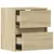 Produktbild 9 för Väggmonterad tv-bänk LED 2 st sonoma-ek 41x31x45 cm