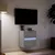 Produktbild 5 för Väggmonterad tv-bänk LED grå sonoma 41x31x45 cm