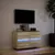 Produktbild 5 för Väggmonterad tv-bänk LEDs sonoma-ek 80x31x45 cm