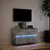 Produktbild 5 för Väggmonterad tv-bänk LEDs betonggrå 80x31x45 cm