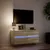 Produktbild 5 för Väggmonterad tv-bänk LEDs sonoma-ek 100x31x45 cm