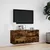 Produktbild 4 för Väggmonterad tv-bänk LEDs rökfärgad ek 100x31x45 cm