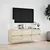 Produktbild 4 för Väggmonterad tv-bänk LEDs sonoma-ek 130x31x45 cm