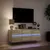 Produktbild 5 för Väggmonterad tv-bänk LEDs sonoma-ek 130x31x45 cm