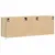 Produktbild 8 för Väggmonterad tv-bänk LEDs sonoma-ek 130x31x45 cm