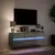 Produktbild 5 för Väggmonterad tv-bänk LEDs grå sonoma 130x31x45 cm