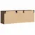 Produktbild 8 för Väggmonterad tv-bänk LED brun ek 130x31x45 cm