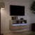 Produktbild 5 för Väggmonterad tv-bänk LED 2 st sonoma-ek 41x31x45 cm