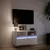 Produktbild 5 för Väggmonterad tv-bänk LEDs vit 80x31x45 cm