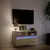 Produktbild 5 för Väggmonterad tv-bänk LEDs sonoma-ek 80x31x45 cm