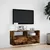 Produktbild 4 för Väggmonterad tv-bänk LEDs rökfärgad ek 100x31x45 cm