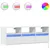 Produktbild 2 för Väggmonterad tv-bänk LEDs vit 130x31x45 cm