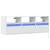 Produktbild 3 för Väggmonterad tv-bänk LEDs vit 130x31x45 cm