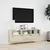 Produktbild 4 för Väggmonterad tv-bänk LEDs sonoma-ek 130x31x45 cm