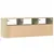 Produktbild 8 för Väggmonterad tv-bänk LEDs sonoma-ek 130x31x45 cm