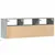 Produktbild 8 för Väggmonterad tv-bänk LED betonggrå 130x31x45 cm