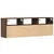 Produktbild 8 för Väggmonterad tv-bänk LED brun ek 130x31x45 cm