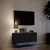 Produktbild 5 för Väggmonterad tv-bänk LED svart 80x31x35 cm
