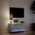 Produktbild 5 för Väggmonterad tv-bänk LED betonggrå 80x31x35 cm