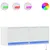 Produktbild 2 för Väggmonterad tv-bänk LEDs vit 100x31x35 cm