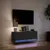 Produktbild 5 för Väggmonterad tv-bänk LED svart 100x31x35 cm