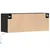 Produktbild 8 för Väggmonterad tv-bänk LED svart 100x31x35 cm