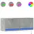 Produktbild 2 för Väggmonterad tv-bänk LED betonggrå 100x31x35 cm