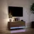 Produktbild 5 för Väggmonterad tv-bänk LED brun ek 100x31x35 cm