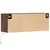 Produktbild 8 för Väggmonterad tv-bänk LED brun ek 100x31x35 cm