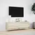Produktbild 4 för Väggmonterad tv-bänk LED sonoma-ek 140x31x38 cm