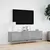 Produktbild 4 för Väggmonterad tv-bänk LED betonggrå 140x31x38 cm
