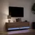 Produktbild 5 för Väggmonterad tv-bänk LED brun ek 140x31x38 cm