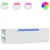 Produktbild 2 för Väggmonterad tv-bänk LEDs vit 135x31x39,5 cm
