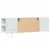 Produktbild 8 för Väggmonterad tv-bänk LEDs vit 135x31x39,5 cm